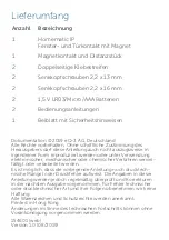 Предварительный просмотр 2 страницы Homematic IP HmIP-SWDM Mounting Instruction And User Manual