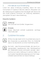 Предварительный просмотр 13 страницы Homematic IP HmIP-SWDM Mounting Instruction And User Manual