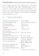 Предварительный просмотр 32 страницы Homematic IP HmIP-SWDM Mounting Instruction And User Manual