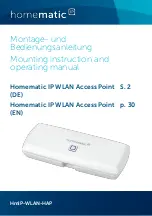 HomeMatic 153663 Mounting Instruction And Operating Manual preview