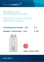 Preview for 1 page of HomeMatic Evo Mounting Instruction And Operating Manual