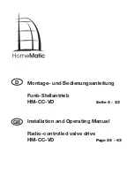 HomeMatic HM-CC-VD Installation And Operating Manual preview