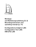 HomeMatic HM-CFG-LAN Mounting Instruction And Operating Manual preview