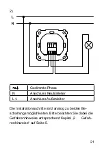 Preview for 21 page of HomeMatic HM-LC-Dim1TPBU-FM Installation And Operating Manual