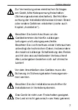 Preview for 7 page of HomeMatic HM-LC-Sw1-DR Installation And Operating Manual