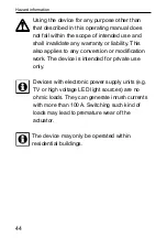 Preview for 44 page of HomeMatic HM-LC-Sw1-DR Installation And Operating Manual