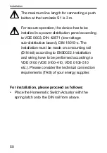 Preview for 50 page of HomeMatic HM-LC-Sw1-DR Installation And Operating Manual