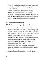 Preview for 16 page of HomeMatic HM-PB-6-WM55 Installation And Operating Manual