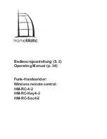 Предварительный просмотр 1 страницы HomeMatic HM-RC-4-2 Operating Manual