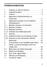 Предварительный просмотр 3 страницы HomeMatic HM-RC-4-3 Operating Manual