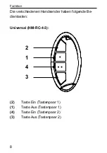 Предварительный просмотр 8 страницы HomeMatic HM-RC-4-3 Operating Manual