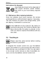 Предварительный просмотр 10 страницы HomeMatic HM-RC-8 Operating Manual