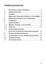 Предварительный просмотр 3 страницы HomeMatic HM-SCI-3-FM Installation And Operating Manual