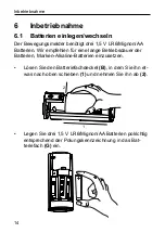 Preview for 14 page of HomeMatic HM-Sec-MDIR-3 Installation And Operating Manual