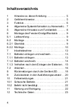 Предварительный просмотр 4 страницы HomeMatic HM-Sec-RHS Installation And Operating Manual