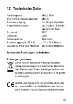 Предварительный просмотр 23 страницы HomeMatic HM-Sec-RHS Installation And Operating Manual