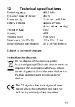 Предварительный просмотр 43 страницы HomeMatic HM-Sec-RHS Installation And Operating Manual