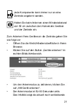 Предварительный просмотр 21 страницы HomeMatic HM-Sec-SC-2 Mounting Instruction And Operating Manual