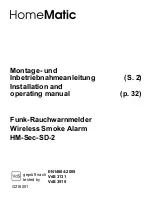 Preview for 1 page of HomeMatic HM-Sec-SD-2 Installation And Operating Manual