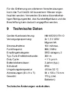 Предварительный просмотр 16 страницы HomeMatic HM-WDS10-TH-O Installation And Operating Manual