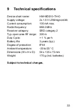 Предварительный просмотр 33 страницы HomeMatic HM-WDS10-TH-O Installation And Operating Manual