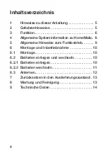 Предварительный просмотр 4 страницы HomeMatic HM-WDS40-TH-I Nstallation And Operating Manual