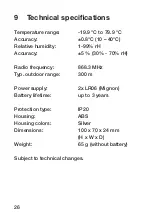 Предварительный просмотр 26 страницы HomeMatic HM-WDS40-TH-I Nstallation And Operating Manual