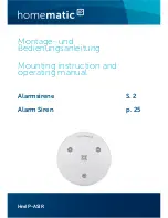 Предварительный просмотр 1 страницы HomeMatic HmIP-ASIR Mounting Instruction And Operating Manual