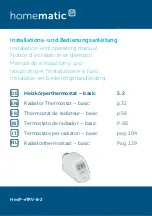 Preview for 1 page of HomeMatic HMIP-eTRV-2 Installation And Operating Manual