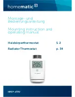 HomeMatic HMIP-eTRV Mounting Instruction And Operating Manual предпросмотр