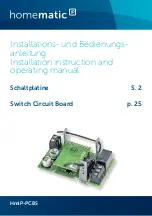 Preview for 1 page of HomeMatic HmIP-PCBS Installation Instructions And Operating Manual