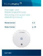 Предварительный просмотр 1 страницы HomeMatic HmIP-SWD Mounting Instruction And Operating Manual