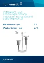 HomeMatic HmIP-SWO-PR Installation Instructions And Operating Manual предпросмотр