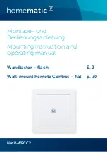 Предварительный просмотр 1 страницы HomeMatic HmIP-WRCC2 Mounting Instruction And Operating Manual