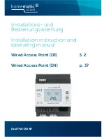 HomeMatic HmIPW-DRAP Installation Instructions And Operating Manual preview