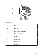 Предварительный просмотр 21 страницы HomeMatic HMW-IO-4-FM Installation And Operating Manual