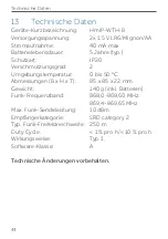 Предварительный просмотр 44 страницы HomeMatic IP Wall Thermostat - basic HmIP-WTH-B Mounting Instruction And Operating Manual