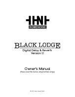 homenoise Black lodge Owner'S Manual предпросмотр