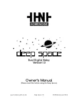 homenoise Deep Space Owner'S Manual предпросмотр