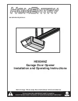 Homentry HE60ANZ Installation And Operating Instructions Manual preview