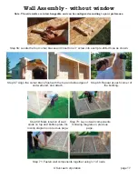 Предварительный просмотр 22 страницы HomePlace Cedar Garden Building Assembly Manual