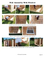 Предварительный просмотр 27 страницы HomePlace Cedar Garden Building Assembly Manual