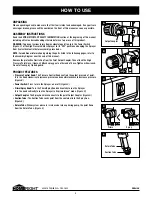 Предварительный просмотр 9 страницы Homeright Power-Flo Pro 2800 Instruction Manual