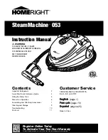 Предварительный просмотр 1 страницы Homeright SteamMachine 053 Instruction Manual