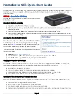 HomeSeer HomeTroller SE3 Quick Start Manual preview