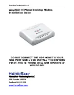 HomeSeer Way2Call Installation Manual предпросмотр