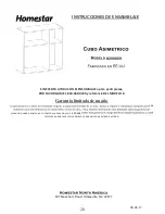 Preview for 20 page of Homestar Asymmetrical Cube 208609 Assembly Instructions Manual