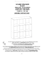 Предварительный просмотр 1 страницы Homestar ES2B9133B9 Assembly Instructions Manual