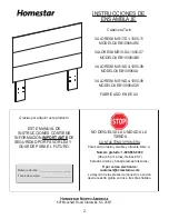 Preview for 2 page of Homestar MAINSTAYS EB109064A Assembly Instructions Manual