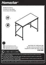 Homestar Z1411567 Assembly Instructions Manual предпросмотр